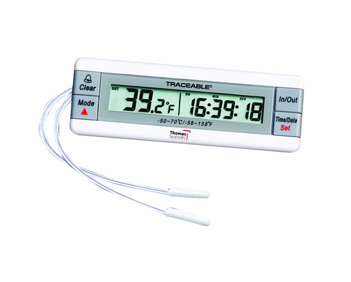 Thomas 4307 Traceable Dual Thermometer with 2 Probes -58 to 158 Degree F