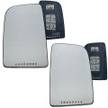 Spieg Side Mirror Upper Glass Set For Dodge Sprinter 2007-2009 Heated Parktronic With Backing Plate Pair View Oe 68009993aa And 