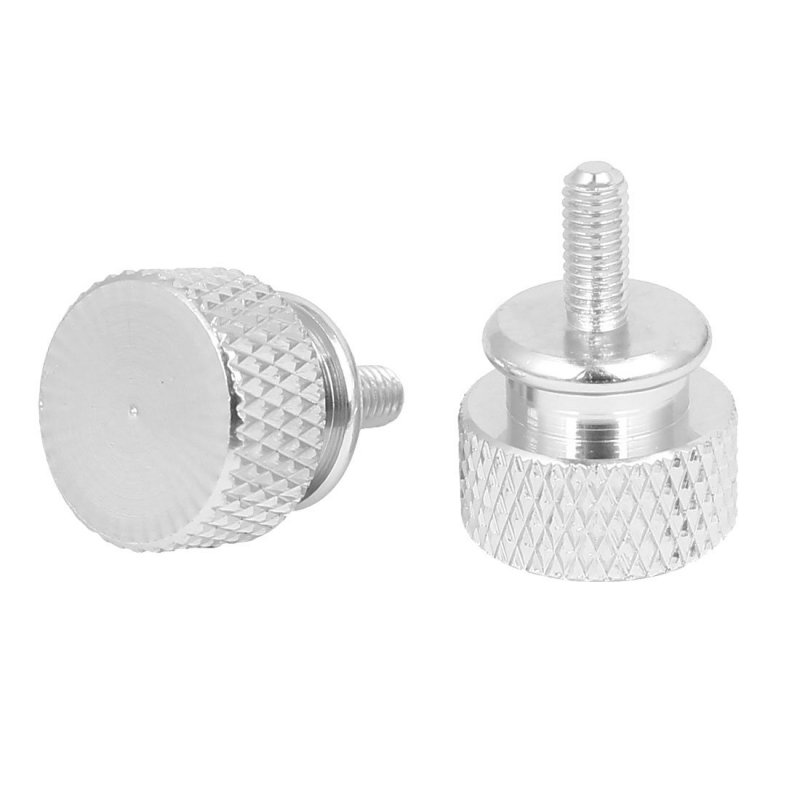 Computer Pc Case M3x7mm Aluminum Alloy Knurled Thumb Screws Silver Tone 10pcs