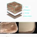 Ogland 19 Inch Luxurious Authentic Australia Sheepskin Car Seat Cover For Auto Interior Accessories With Soft Fluffy Wool
