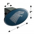 Game Of Thrones Stark Sigil Oval Tow Trailer Hitch Cover Plug Insert