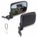 Wider Side Rear View Mirrors For Yamaha Rmax 1000 A Utv Pro Folding Adjustable Convex Rearview Mirror 2021 2022 2023 Wolverine2 