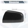 X Autohaux Pair Car Rear View Driver Passenger Side Mirror Cover Cap Replacement Black Carbon Fiber For Vauxhall Zafira B Mk2