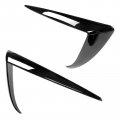 Ikon Motorsports Fog Light Trims For 2020-2023 Tesla Model Y Gloss Black Style Abs Plastic Driver Passenger Side Lamp