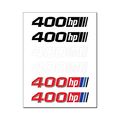 400 Horsepower 6 Vinyl Graphic Car Stickers Sheet 