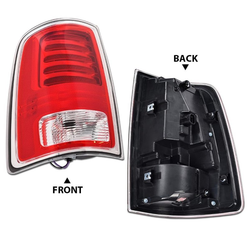 Led Taillights Taillamps Rear Brake Lights Left Driver Side W Bulbs For Dodge Ram 1500 2013-2018 2500 3500 2014-2018 68093079ac
