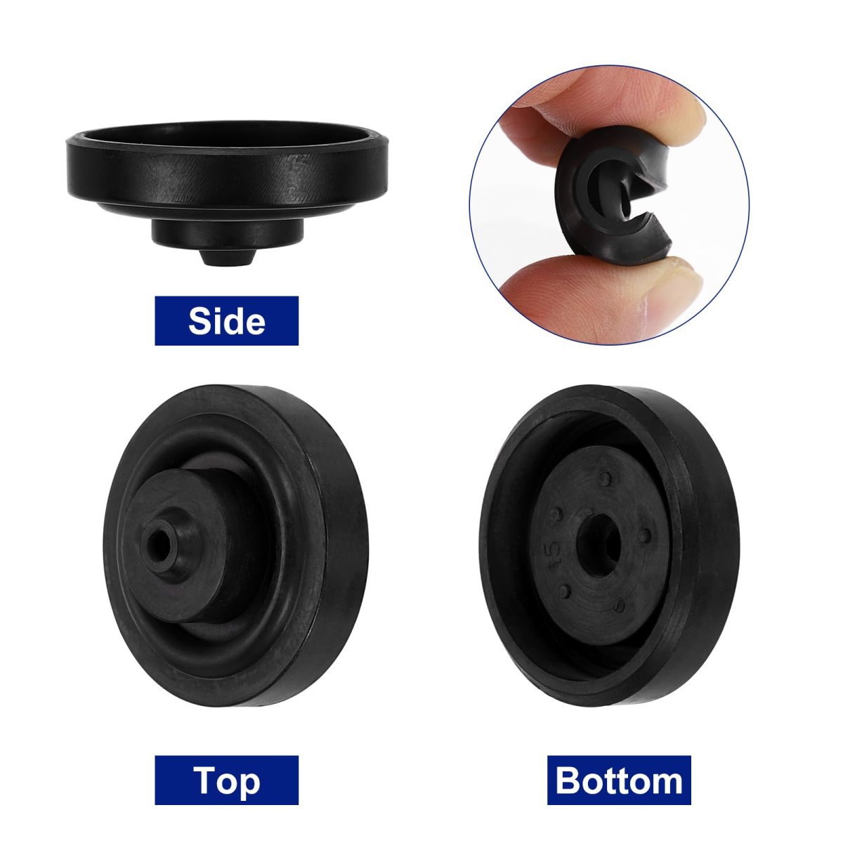 3 Pcs Toilet Fill Valve Seal Replacement Tank Part For Diaphragm Od 9 06