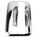 Driver And Passenger Side Chrome Silver Tone Car Exterior Outside Door Handle Cover With Tailgate Covers Decor Trim Fits For 