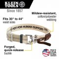 Klein Tools 5425m Tool Belt Cotton Polyester Work Quick-release Buckle For Ironworker Construction Framer Carpenter Electrician