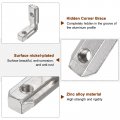 Uxcell 20 Pcs T Slot L-shape Interior Inside Corner Connector With M6 Screws And Wrench For 3030 Series Aluminum Extrusion