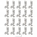 Uxcell 20 Pcs T Slot L-shape Interior Inside Corner Connector With M6 Screws And Wrench For 3030 Series Aluminum Extrusion