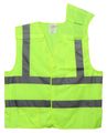 Cordova Vb231pxl Class Ii 5-point Breakaway Vest With Pockets 2-inch Silver Reflective Tape Lime X-large 