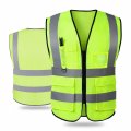 Safety Vest With Pockets Zipper For Women Men High Visibility Reflective Construction Work Meets Ansi Isea Standards As1 Alpha 