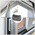 Uxcell Self Adhesive Brush Seal Weather Stripping 7 8 X 3 49ft Door Strip For Sliding Sash Window Wardrobe Gray