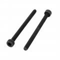 Uxcell M2 5x32mm Fully Thread Hex Socket Head Knurled Cap Screw Bolt Black 20pcs