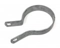 Chain Link Fence Tension Bands Pressed Steel Heavy Duty 11 Gauge X 1 Inch Width Fits 3-1 2 Round Post Use Carriage Bolts 3 8 