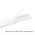 Uxcell Weather Stripping Brush 10ft L X 35 W 0 2 H Self-adhesive Seal Weatherstrip Sweep White For Door Window