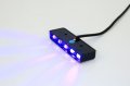 Led Map Light High Power 5 Blue Under Panel Footwell 