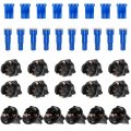16pack Blue Led Light Kits Bright Instrument Panel Gauge Cluster Dashboard Bulbs With Twist Lock Socket Fit For 1997-2006 Jeep