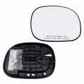 Side Mirror Glass Assembly With Plastic Back Plate Non-heated Compatible Ford 1997-2003 F150 1997-1999 F250 1997-2002