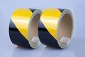 2 X 5yds Black Yellow Hazard Reflective Tape Pack Of 