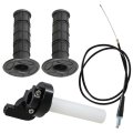 7 8 22mm Twist Throttle Handle Grip With Cable Replacement For 50-250cc Pit Dirt Bike Quad 