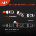A-premium Abs Wheel Speed Sensor Compatible With Kia Models Optima 2011-2012 Sedan Front Driver And Passenger Side 2-pc Set
