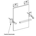 Gordon Glassa Chrome Finish Towel Bar Base Brackets And Clear Acrylic For Frameless Shower Doors 1 8 5 32 36 1 4 Thick Glass