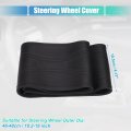 Uxcell Hand Sewn Steering Wheel Cover Stitch With Needle And Thread Universal Fit 18 2-19 Inch 46-48cm Dia For Car Truck Black