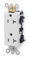 Leviton 16352-w Electrical Outlet Decora Plus Duplex Receptacle 20a Commercial Grade White 