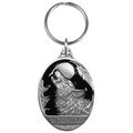 Siskiyou Automotive Rk312e Metal Key Chain Wyoming Wolf Enameled Details 