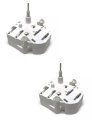 2 Vdo Metal Shaft Stepper Motors For Audi Gauge Cluster Fuel Temperature Speed 