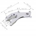 Tefola Bicycle Brake Fixed Seat Converter Road Bike Disc Conversion Durable Adapter For Cycling Silvery