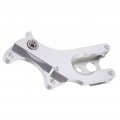 Tefola Bicycle Brake Fixed Seat Converter Road Bike Disc Conversion Durable Adapter For Cycling Silvery