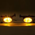 Hecasa Front Bumper Driving Fog Lights Compatible With 2006-2008 Honda Civic 2dr Coupe Lamps Switch Pair Yellow Lens Replace