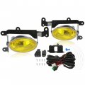 Hecasa Front Bumper Driving Fog Lights Compatible With 2006-2008 Honda Civic 2dr Coupe Lamps Switch Pair Yellow Lens Replace