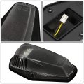 Auto Dynasty Compatible With Ford F150-f450 5 X Led Cab Roof Top Lights Wiring Switch Black Housing White