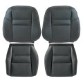Secos Black Replacement Driver Passenger Side Bottom Top Lean Back Seat Covers Armrest For Honda Cr-v 2007 2008 2009 2010 2011 