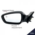 Spieg Driver Side Mirror Replacement For Hyundai Elantra 2014-2016 Power Heated Turn Signal Light Paintable Black 6pin Left
