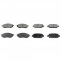 A-partrix 2set Front Rear Brake Pads Replacement Car Disc Pad Set Fits 350z 2006-2009 370z 2009-2019 Murano 2011-2014 Infiniti 