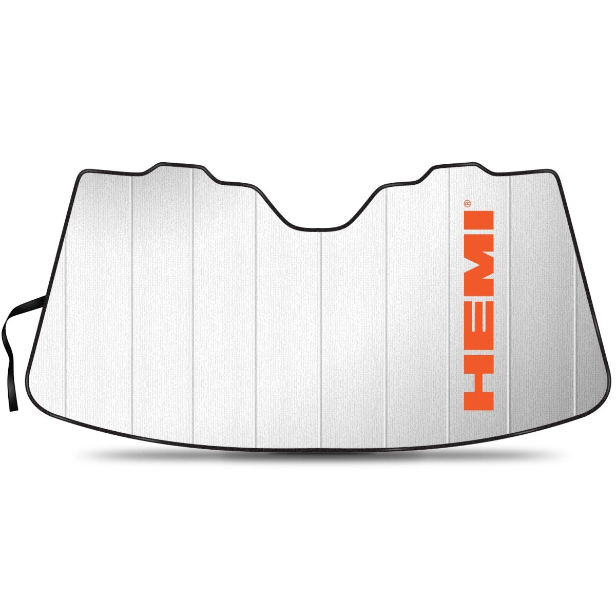 Hemi Logo Universal Fit Windshield Sun Shade Jumbo 59 In X 30 Enforced Stand Up Folding Auto Sunshade With Uv Protection And