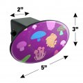 Psychadelic Magic Mushroom Fungi Fungus Pattern Oval Tow Trailer Hitch Cover Plug Insert