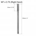 Uxcell Metric Thread Tap M7 X 0 75 H2 100mm Extra Long Straight Flute Screw Milling Machine Taps Threading Tapping Repair Tool