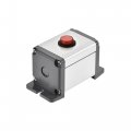 Uxcell Single Holes 16mm Aluminum Switch Button Station Box With A Pg7 Cable Gland And Mounting Base