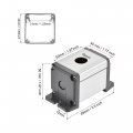 Uxcell Single Holes 16mm Aluminum Switch Button Station Box With A Pg7 Cable Gland And Mounting Base