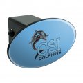 College Of Staten Island Primary Logo Oval Tow Hitch Cover Trailer Plug Insert 2