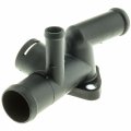 Engine Coolant Thermostat Housing Ch8702 Black Machined Finish Universal Fit 