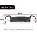 Air Dam Deflector Lower Valance Apron Rear For Jeep Cherokee Submodel Latitude North Sport 2015-2018 68236953aa Ch1195128 Black