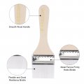 Uxcell 6 Paint Brush 2 Width Soft Nylon Bristle With Wood Handle For Wall Cabinets Fences White 3pcs