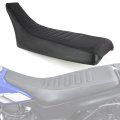 Non Slip Waterproof Motorcycle Seat Cover For Tw200 1987 2024 Pvc Leather Striped Grip Gripper Cushion Black Custom Fit 